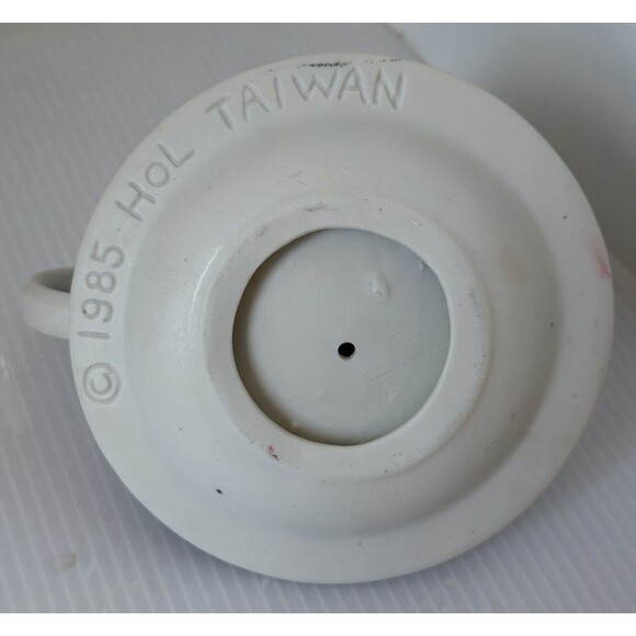 VTG CERAMIC Sleepy Santa Claus Candle Holder Chamberstick Christmas Decor Taiwan - Picture 5 of 8